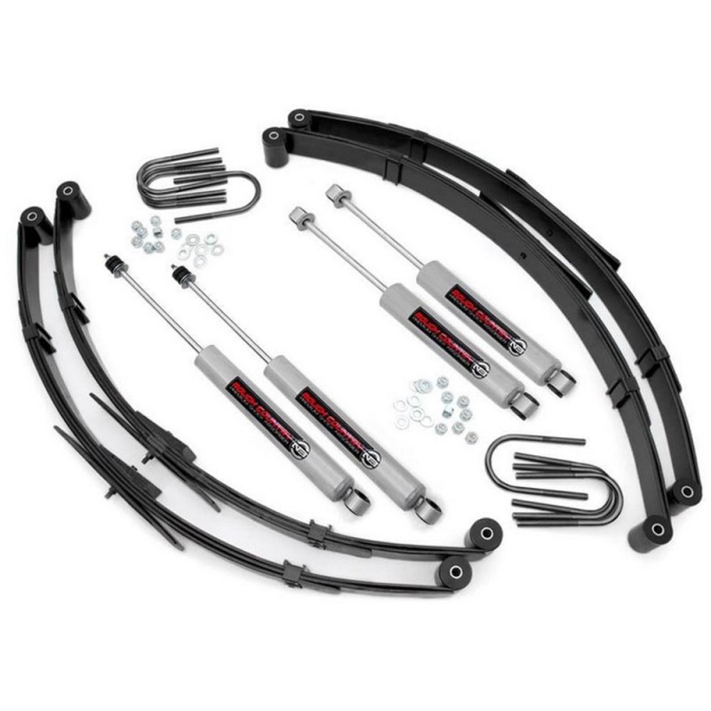 Assetto 2,5 con ammortizzatori N3.0 Rough Country YJ 87-95 Assetto 2,5 con ammortizzatori N3.0 Rough Country YJ 87-95