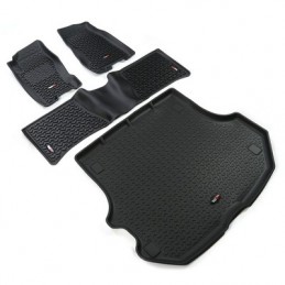 Kit completo tappetini a vaschetta Rugged Ridge NERO Grand Cherokee WJ 99-04