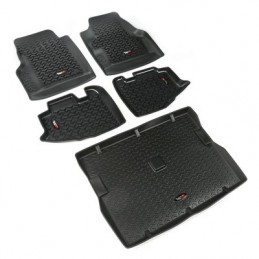 Kit completo tappetini a vaschetta Rugged Ridge NERO TJ 97-06