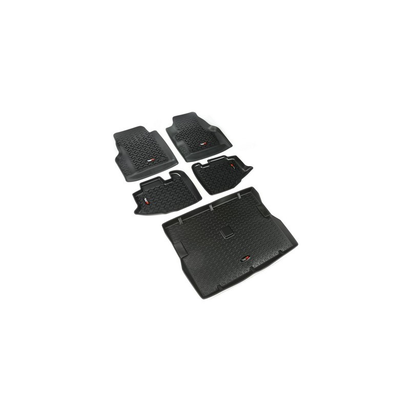 Kit completo tappetini a vaschetta Rugged Ridge NERO TJ 97-06