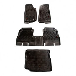 Kit completo tappetini a vaschetta Rugged Ridge NERO Wrangler JLU 18-20