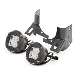 Kit faretti Tondi a led e supporti parabrezza TJ 97-06