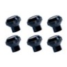 Kit pomelli alluminio nero cruscotto CJ 76-86