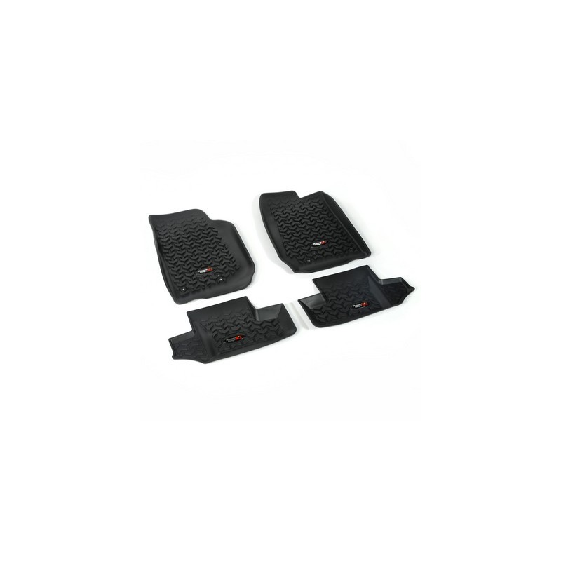 Kit Tappetini a vaschetta Ant/Post Rugged Ridge NERO 2 Porte Wrangler JK 07-18