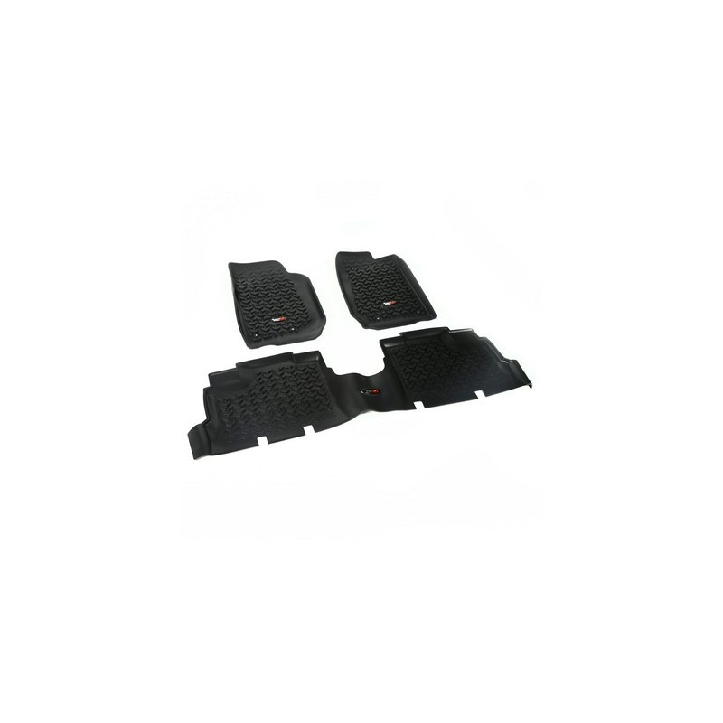 Kit Tappetini a vaschetta Ant/Post Rugged Ridge NERO 4 Porte Wrangler JKU 07-18