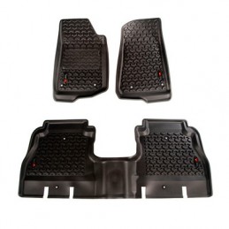 Kit Tappetini a vaschetta Ant/Post Rugged Ridge NERO 4 Porte Wrangler JLU 18-19