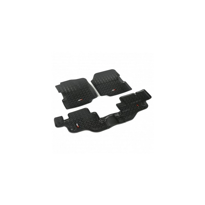 Kit Tappetini a vaschetta Ant/Post Rugged Ridge NERO CJ/YJ 76-95