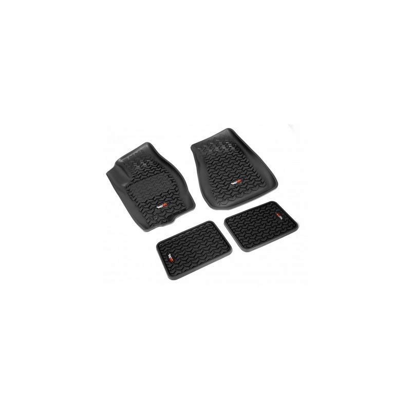 Kit Tappetini a vaschetta Ant/Post Rugged Ridge NERO Grand Cherokee WK 05-10