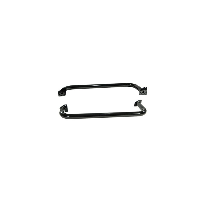 Round Tube Side Steps 3 Inch Black TJ 97-06