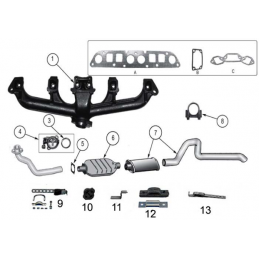 Scarico 6 cil CJ