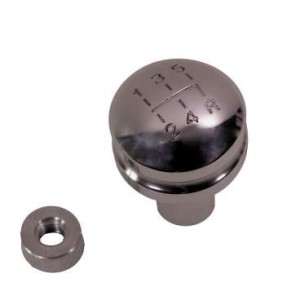 Pomello cambio in alluminio con sequenza 5 marce 10mm x 1