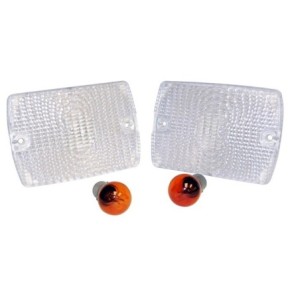 Coppia frecce anteriori calandra Bianche YJ87-95