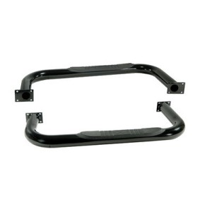 Coppia pedane tubolari nere YJ 87-95