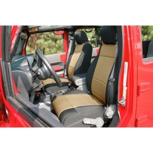 Foderine anteriori in Neoprene nero/crema JK 11-14