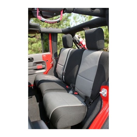 Foderine posteriori in Neoprene nero/grigio JK 4 porte 07-18