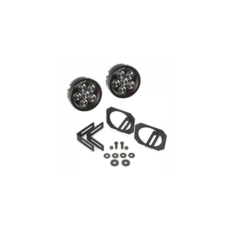 Kit adattatori con fari led tondi per paraurti anteriore JK 07-18 Kit adattatori con fari led tondi per paraurti anteriore JK 07-18