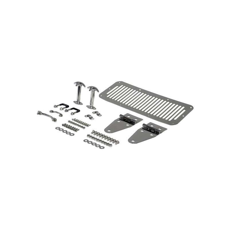 Kit cofano inox CJ/YJ 76-95 Kit cofano inox CJ/YJ 76-95