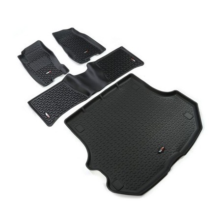 Kit completo tappetini a vaschetta Rugged Ridge NERO Grand Cherokee WJ 99-04