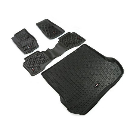 Kit completo tappetini a vaschetta Rugged Ridge NERO Grand Cherokee WK 05-10