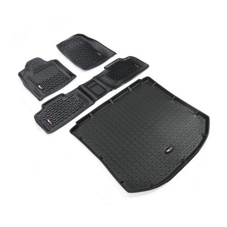 Kit completo tappetini a vaschetta Rugged Ridge NERO WK 2011