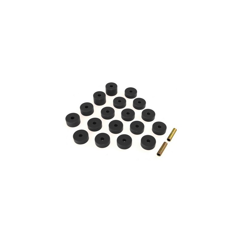 Kit Gommini Scocca Poliuretano NERO 22 Pz CJ5 74-75 Kit Gommini Scocca Poliuretano NERO 22 Pz CJ5 74-75