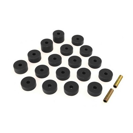 Kit Gommini Scocca Poliuretano NERO 22 Pz CJ5 74-75