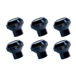 Kit pomelli alluminio nero cruscotto CJ 76-86