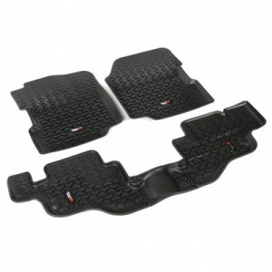 Kit Tappetini a vaschetta Ant/Post Rugged Ridge NERO CJ/YJ 76-95