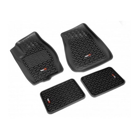Kit Tappetini a vaschetta Ant/Post Rugged Ridge NERO Grand Cherokee WK 05-10