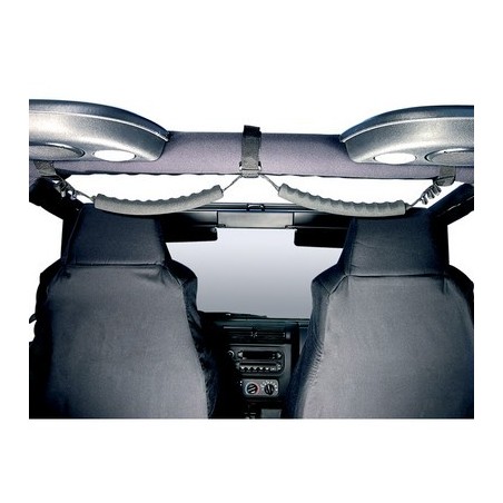 Maniglione di cortesia posteriore Dual Grab Strap Nero YJ/TJ 87-06