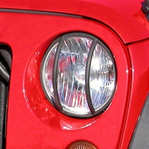 Protezioni fari anteriori Nero JK 07-18