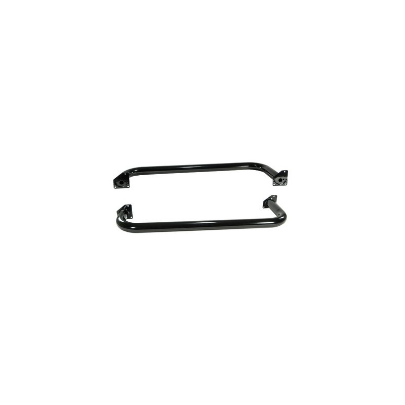 Round Tube Side Steps 3 Inch Black TJ 97-06