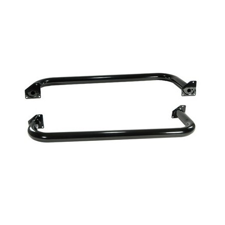 Round Tube Side Steps 3 Inch Black TJ 97-06