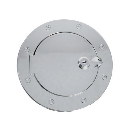 Sportello bocchettone carburante acciaio inox con chiave JK 07-18