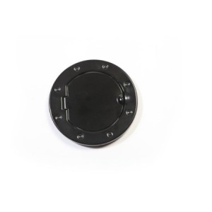 Sportello bocchettone carburante in alluminio nero JK 07