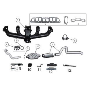 Scarico 6 cil CJ