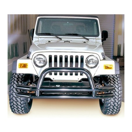 Paraurti ant tubolare con bullbar nero CJ/YJ/TJ 76-06