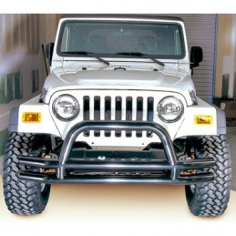 Paraurti ant tubolare con bullbar nero CJ/YJ/TJ 76-06