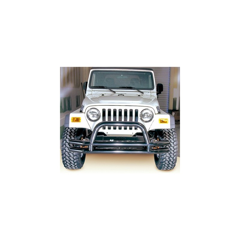 Paraurti ant tubolare con bullbar nero CJ/YJ/TJ 76-06