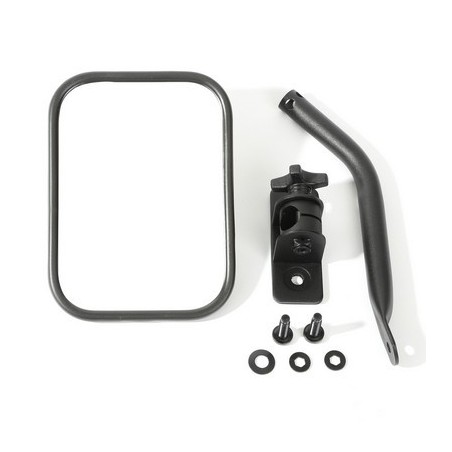 Quick Release Mirror Textured Nero Rectangular TJ/JK 97-18