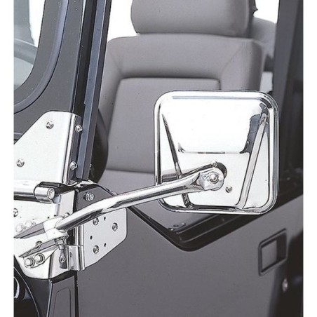Kit specchi retrovisori esterni Inox CJ/YJ 55-95