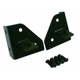 Coppia staffe fari supplementari parabrezza Nero CJ/YJ 76-95