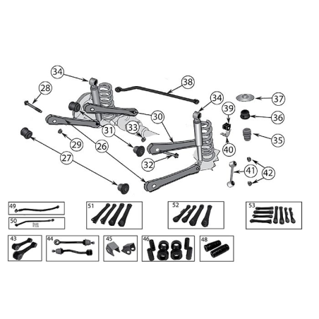 Sospensione Posteriore Grand Cherokee ZJ 93-98