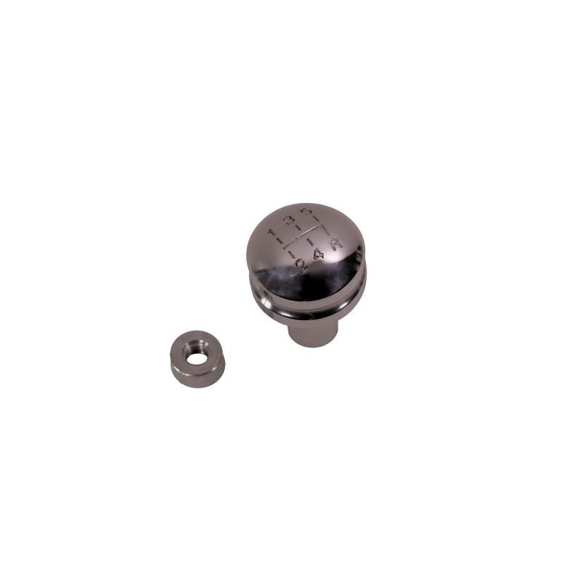 Pomello cambio in alluminio con sequenza 5 marce 10mm x 1