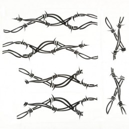 Side Decals Pair Barbed Wire JK 07-18