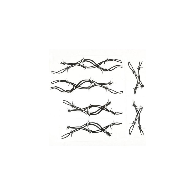 Side Decals Pair Barbed Wire JK 07-18