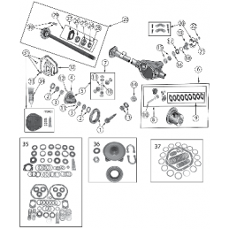 Ponte Posteriore D44 TJ