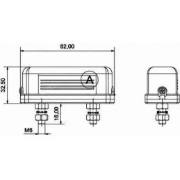 Misure luce targa YJ 87-95